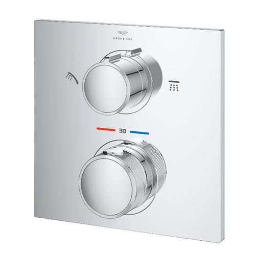 GROHE ALLURE sprchová podomietková termostatická batéria, pre 2 spotrebiče, chróm 29181002 Obrázek - fotka