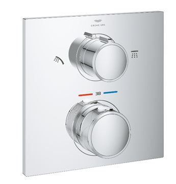 GROHE ALLURE podomietková termostatická batéria, pre 2 spotrebiče, chróm