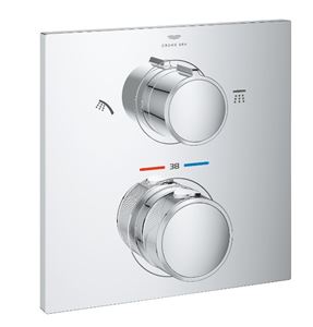 GROHE ALLURE sprchová podomietková termostatická batéria, pre 2 spotrebiče, chróm