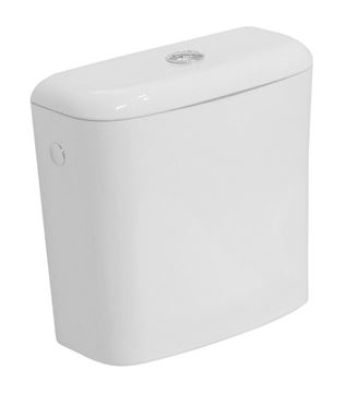 DEEP BY JIKA WC kombi nádržka, bočný prívod vody, Dual-Flush