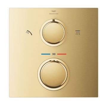 GROHE ALLURE sprchová podomietková termostatická batéria, pre 2 spotrebiče, brúsený cool sunrise 29181GN2 Obrázek - fotka