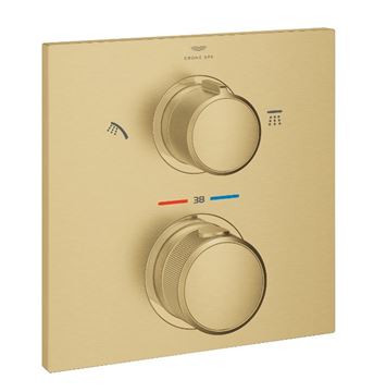 GROHE ALLURE podomietková termostatická batéria, pre 2 spotrebiče, brúsený cool sunrise