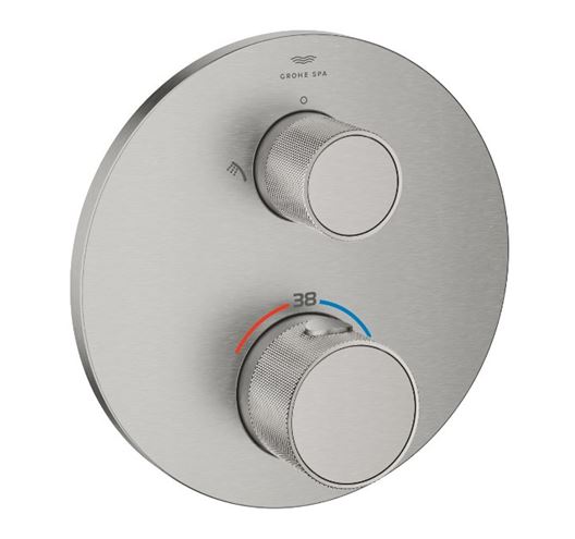 GROHE ATRIO sprchová podomietková termostatická batéria, pre 2 spotrebiče, supersteel 24396DC0 Obrázek - Hlavní obrázek