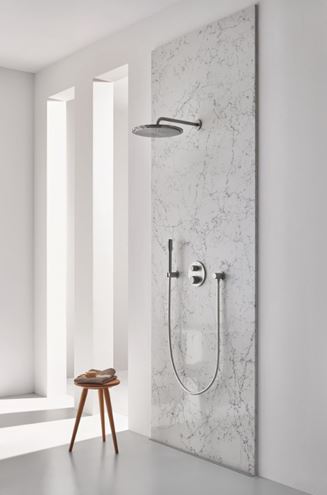 GROHE ATRIO sprchová podomietková termostatická batéria, pre 2 spotrebiče, supersteel 24396DC0 Obrázek - fotka