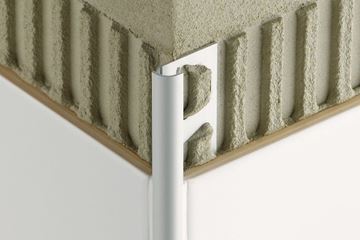 SCHLÜTER SYSTEMS RONDEC-AE ukončovací profil 8mm, 2500mm, hliník eloxovaný/matný chróm