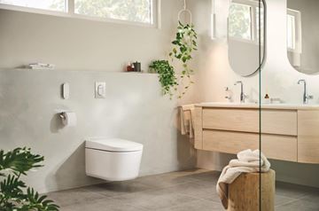 GROHE SENSIA ARENA závesné WC s bidetovým sedadlom, SoftClose, Rimless, HyperClean, alpská biela 36508SH0 Obrázek - fotka