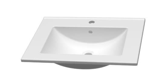 JIKA NOBU umývadlo 61,5 cm, s otvorom pre batériu a prepadom H8125110001041 Obrázek - Hlavní obrázek