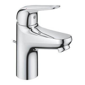 GROHE EUROECO umývadlová stojanková batéria, s odtokovou súpravou, Water Saving, chróm
