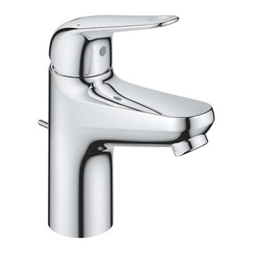 GROHE EUROECO umývadlová stojanková batéria, s odtokovou súpravou, Water Saving, chróm
