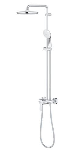 GROHE TEMPESTA SYSTEM 250 sprchový set s batériou, horná sprcha, ručná sprcha s 2 prúdmi, tyč, hadica, Water Saving, chróm 26673001 Obrázek - fotka
