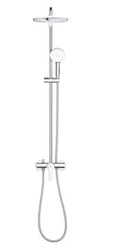 GROHE TEMPESTA SYSTEM 250 sprchový set s batériou, horná sprcha, ručná sprcha s 2 prúdmi, tyč, hadica, Water Saving, chróm 26673001 Obrázek - fotka