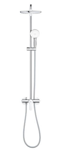 GROHE TEMPESTA SYSTEM 250 sprchový set s batériou, horná sprcha, ručná sprcha s 2 prúdmi, tyč, hadica, Water Saving, chróm 26673001 Obrázek - fotka