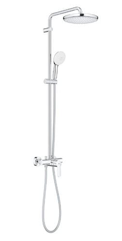 GROHE TEMPESTA SYSTEM 250 sprchový set s batériou, horná sprcha, ručná sprcha s 2 prúdmi, tyč, hadica, Water Saving, chróm 26673001 Obrázek - Hlavní obrázek