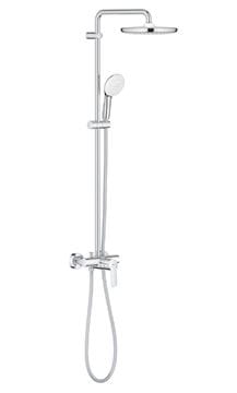 GROHE TEMPESTA SYSTEM 250 sprchový set s batériou, horná sprcha, ručná sprcha s 2 prúdmi, tyč, hadica, Water Saving, chróm 26673001 Obrázek - fotka