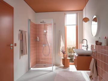 GROHE TEMPESTA SYSTEM 250 sprchový set s batériou, horná sprcha, ručná sprcha s 2 prúdmi, tyč, hadica, Water Saving, chróm 26673001 Obrázek - fotka