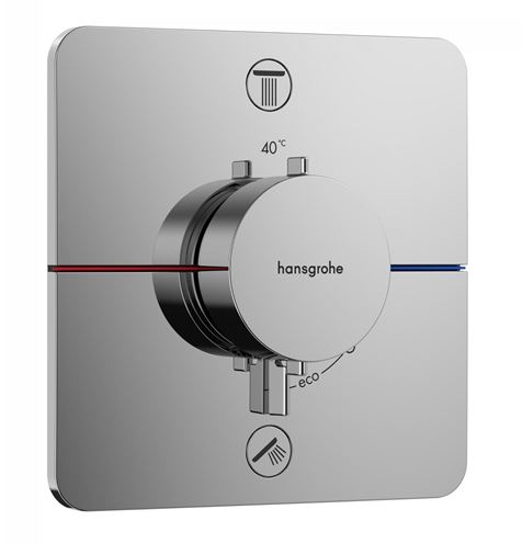 HANSGROHE SHOWER SELECT COMFORT Q podomietková termostatická batéria, pre 2 spotrebiče, chróm 15583000 Obrázek - Hlavní obrázek