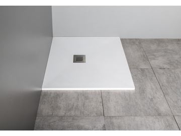 GELCO MITIA sprchová vanička 90x90 cm, liaty mramor, bez nožičiek PMB9090 Obrázek - fotka