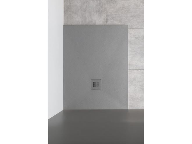 GELCO MITIA sprchová vanička 90x90 cm, liaty mramor, bez nožičiek, sivá PMS9090 Obrázek - fotka