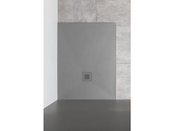 GELCO MITIA sprchová vanička 90x90 cm, liaty mramor, bez nožičiek, sivá PMS9090 Obrázek - fotka