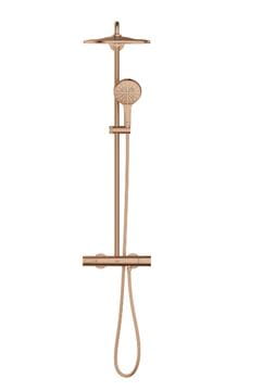 GROHE RAINSHOWER SMARTACTIVE 310 sprchový set s termostatickou batériou, horná sprcha, ručná sprcha s 3 prúdmi, tyč, hadica, Water Saving, brúsený warm sunset 26836DL0 Obrázek - fotka