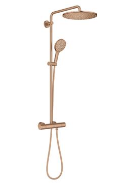 GROHE RAINSHOWER SMARTACTIVE 310 sprchový set s termostatickou batériou, horná sprcha, ručná sprcha s 3 prúdmi, tyč, hadica, Water Saving, brúsený warm sunset