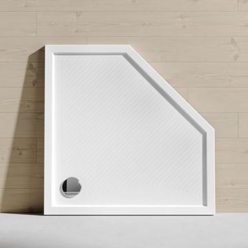 HÜPPE PURANO sprchová vanička 90x90 cm, liaty mramor, bez nožičiek, s protišmykom 210601.055 Obrázek - fotka