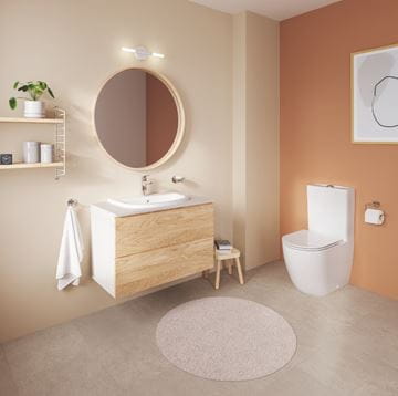 GROHE BAU CERAMIC stacionárne WC, Rimless splachovanie, zadný odpad, alpská biela 39910000 Obrázek - fotka