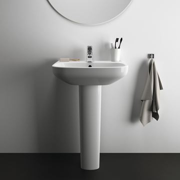 IDEAL STANDARD I.LIFE A umývadlo 60 cm, s otvorom pre batériu a prepadom T470501 Obrázek - fotka