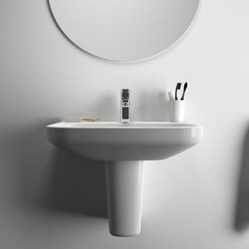 IDEAL STANDARD I.LIFE A umývadlo 60 cm, s otvorom pre batériu a prepadom T470501 Obrázek - fotka