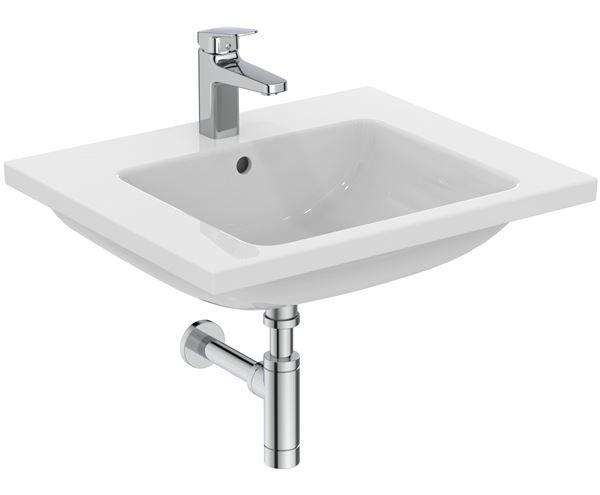 IDEAL STANDARD I.LIFE B umývadlo 61 cm, s otvorom pre batériu a prepadom T460501 Obrázek - fotka