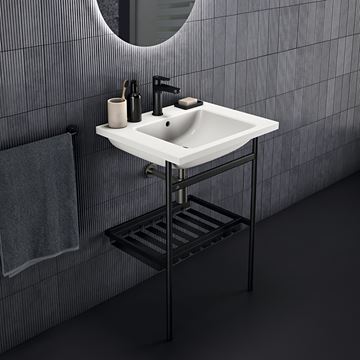 IDEAL STANDARD I.LIFE B umývadlo 61 cm, s otvorom pre batériu a prepadom T460501 Obrázek - fotka