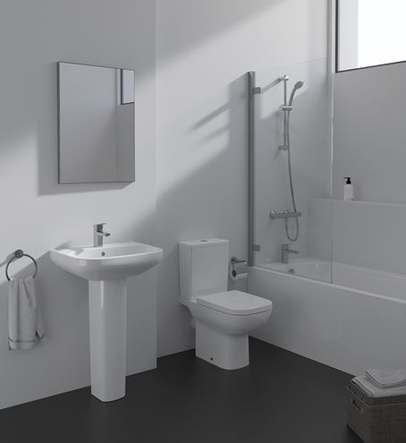 IDEAL STANDARD I.LIFE A umývadlo 55 cm, s otvorom pre batériu a prepadom T470601 Obrázek - fotka