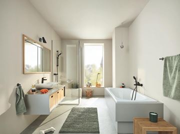 GROHE TEMPESTA 110 sprchová súprava 3-dielna, ručná sprcha pr. 110 mm, tyč, hadica, Water Saving, matná čierna 261622433 Obrázek - fotka