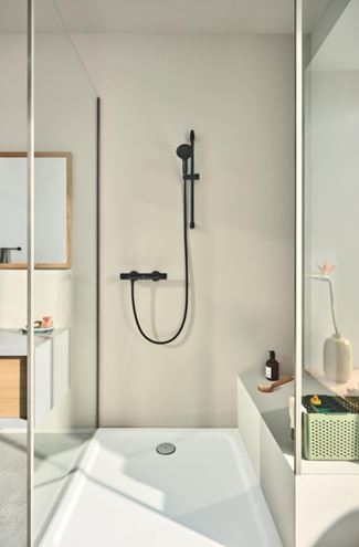 GROHE TEMPESTA 110 sprchová súprava 3-dielna, ručná sprcha pr. 110 mm, tyč, hadica, Water Saving, matná čierna 261622433 Obrázek - fotka