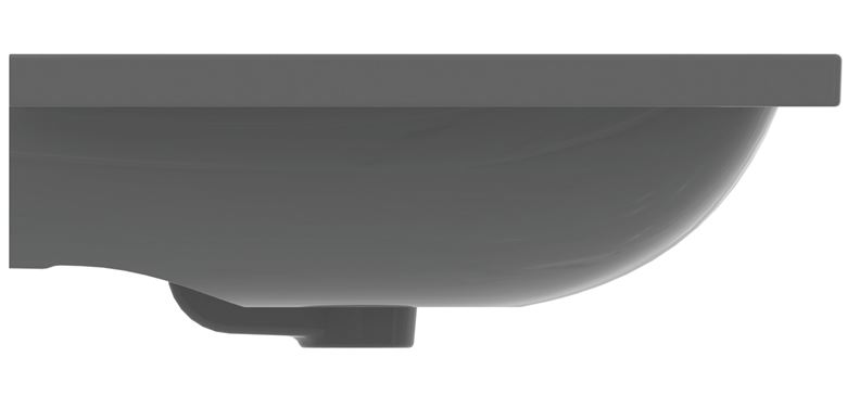 IDEAL STANDARD I.LIFE B umývadlo 61 cm, s otvorom pre batériu a prepadom, lesklá šedá T460558 Obrázek - fotka