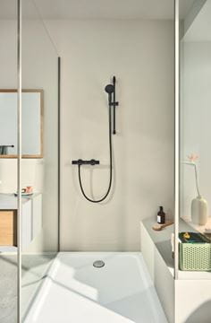 GROHE GROHTHERM 500 sprchová nástenná termostatická batéria, Water Saving, matná čierna 347932430 Obrázek - fotka