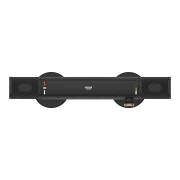 GROHE GROHTHERM 1000 PERFORMANCE sprchová nástenná termostatická batéria, Water Saving, matná čierna 34827KF0 Obrázek - fotka