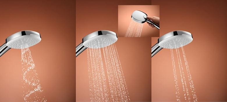GROHE TEMPESTA CUBE 110 sprchová súprava 3-dielna, ručná sprcha 110x110 mm, 3 prúdy, hadica, tyč, chróm 27786003 Obrázek - fotka