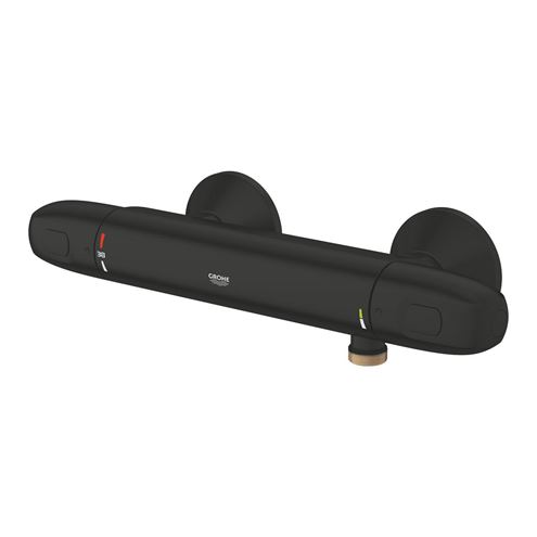 GROHE GROHTHERM 1000 sprchová nástenná termostatická batéria, Water Saving, matná čierna 348142433 Obrázek - fotka