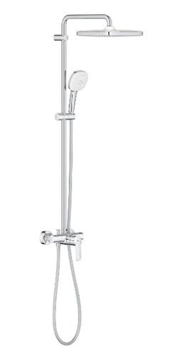 GROHE TEMPESTA SYSTEM 250 CUBE sprchový set s batériou, horná sprcha, ručná sprcha s 2 prúdmi, tyč, hadica, Water Saving, chróm 26692001 Obrázek - fotka