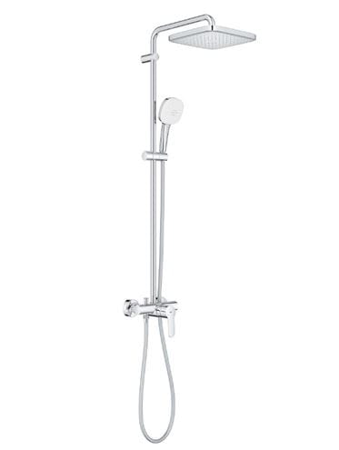 GROHE TEMPESTA SYSTEM 250 CUBE sprchový set s batériou, horná sprcha, ručná sprcha s 2 prúdmi, tyč, hadica, Water Saving, chróm 26692001 Obrázek - Hlavní obrázek