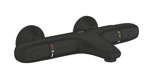 GROHE GROHTHERM 1000 vaňová nástenná termostatická batéria, s prepínačom, Water Saving, matná čierna