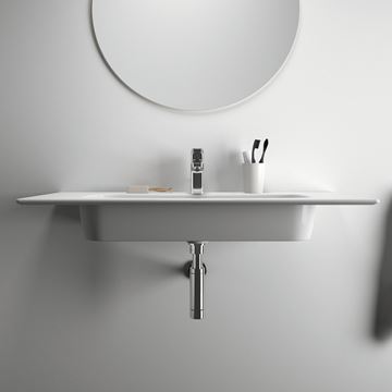 IDEAL STANDARD I.LIFE A umývadlo 104 cm, s otvorom pre batériu a prepadom T462101 Obrázek - fotka