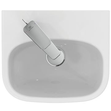 IDEAL STANDARD I.LIFE A umývadlo 35 cm, s otvorom vľavo pre batériu a prepadom T470901 Obrázek - fotka