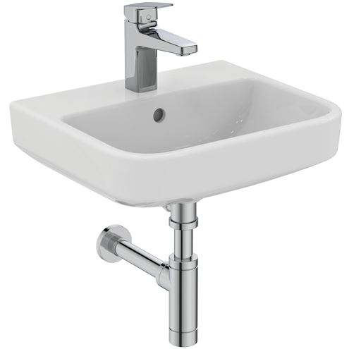 IDEAL STANDARD I.LIFE B umývadlo 45 cm, s otvorom pre batériu a prepadom T461001 Obrázek - fotka