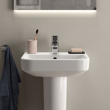 IDEAL STANDARD I.LIFE B umývadlo 45 cm, s otvorom pre batériu a prepadom T461001 Obrázek - fotka