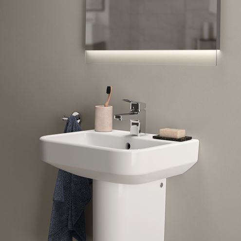 IDEAL STANDARD I.LIFE B umývadlo 45 cm, s otvorom pre batériu a prepadom T461001 Obrázek - fotka