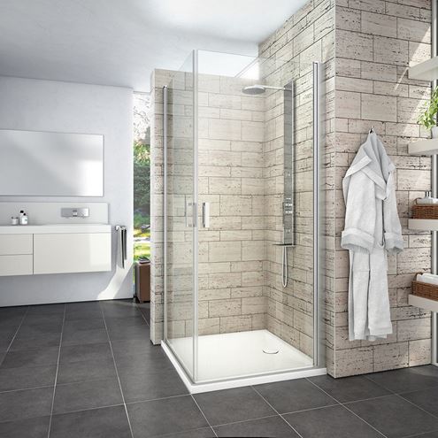 ROTH LIMAYA LINE LYE2/1000 sprchové dvere 100x195 cm, lietacie, brillant/sklo transparent 1135008246 Obrázek - fotka