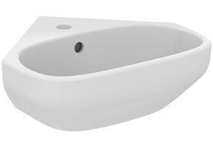 IDEAL STANDARD I.LIFE A umývadlo rohové 45 cm, s otvorom pre batériu a prepadom