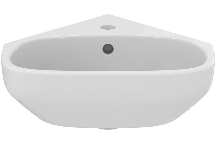 IDEAL STANDARD I.LIFE A umývadlo rohové 45 cm, s otvorom pre batériu a prepadom T471101 Obrázek - fotka